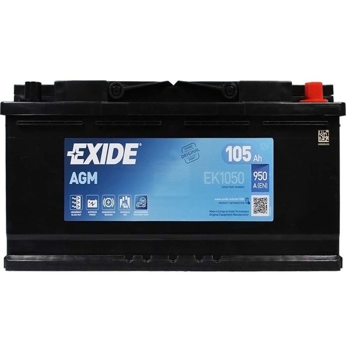 Аккумулятор автомобильный EXIDE START-STOP AGM 105A (EK1050)