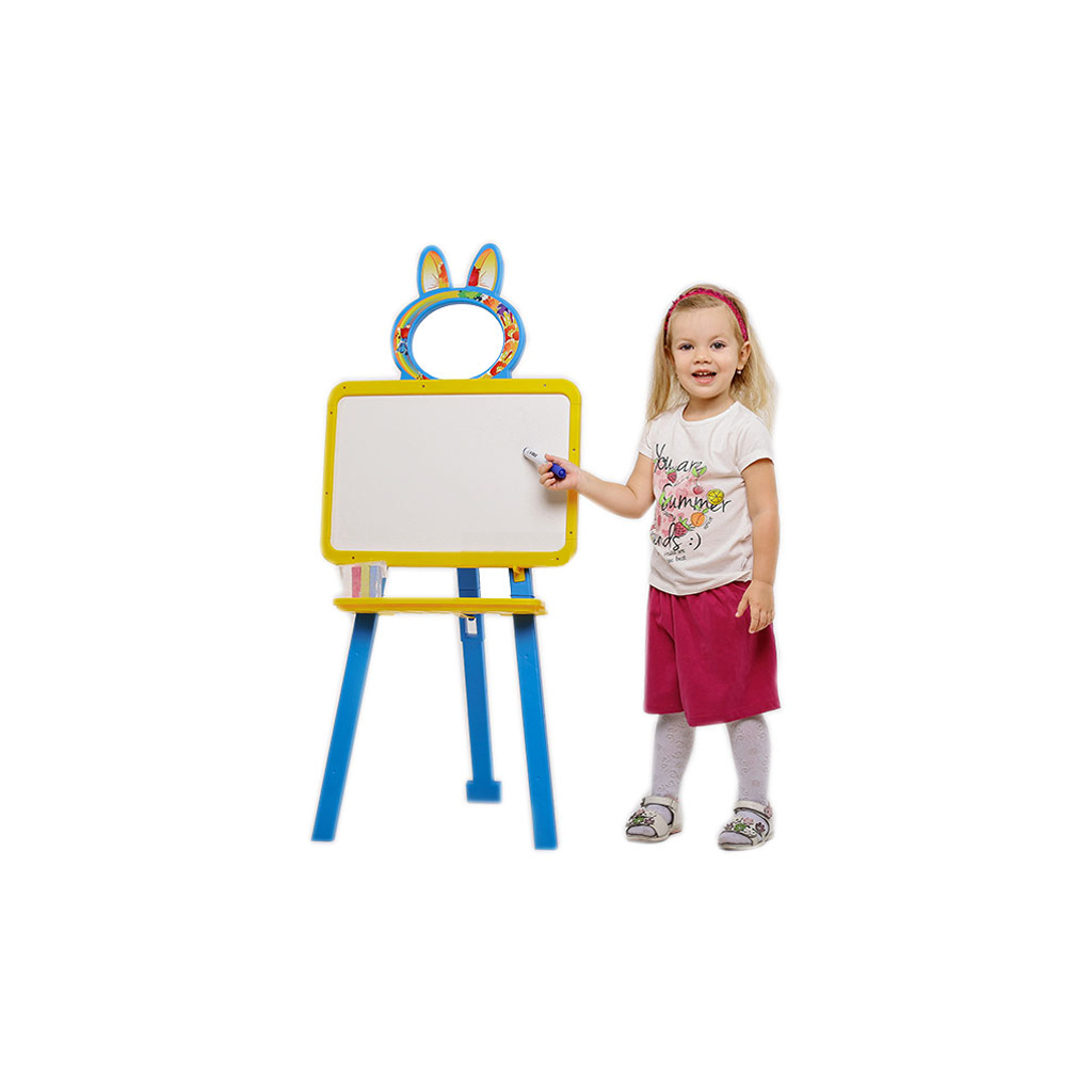 Набор для творчества Active Baby мольберт двусторонний жёлто-голубой (013777/0101) изображение 2