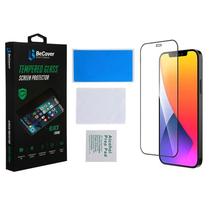 Стекло защитное BeCover Apple iPhone 13 Pro Max Black (706664) изображение 3