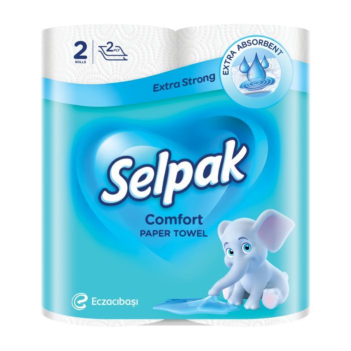 Бумажные полотенца Selpak Comfort 2 слоя 2 рулона (8690530008847)