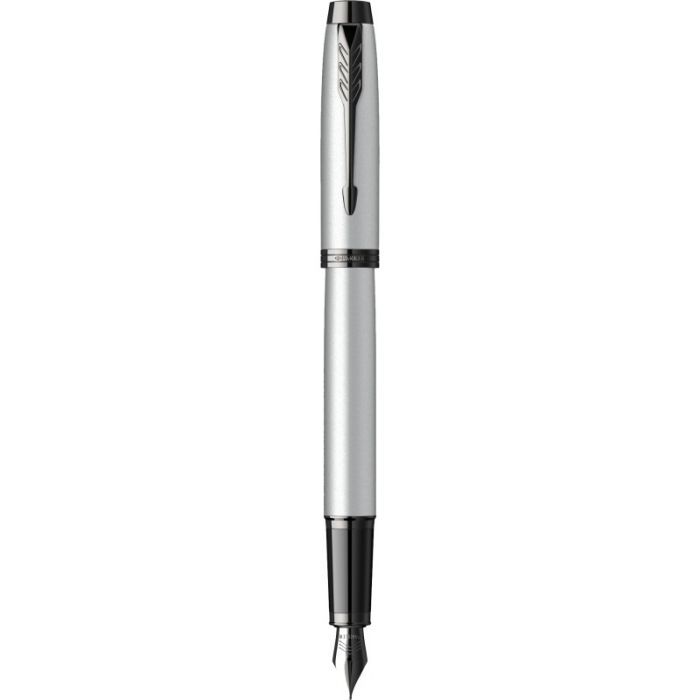 Ручка перьевая Parker IM 17 Achromatic Grey BT  FP F (22 811)