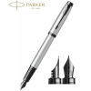 Ручка перьевая Parker IM 17 Achromatic Grey BT  FP F (22 811) изображение 2