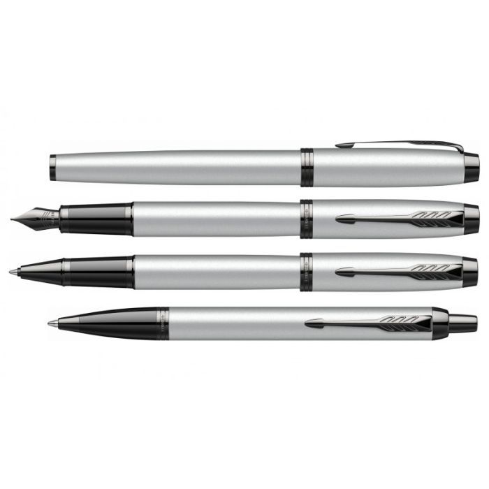 Ручка перьевая Parker IM 17 Achromatic Grey BT  FP F (22 811) изображение 4