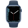 Смарт-часы Apple Watch Series 7 GPS 45mm Blue Aluminium Case with Deep Navy S (MKN83UL/A) изображение 2