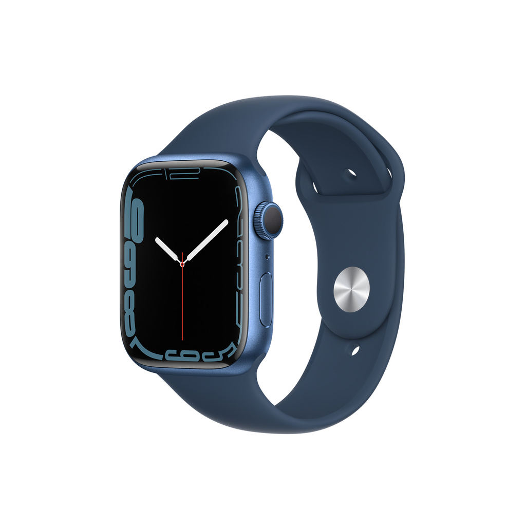Смарт-часы Apple Watch Series 7 GPS 45mm Blue Aluminium Case with Deep Navy S (MKN83UL/A)