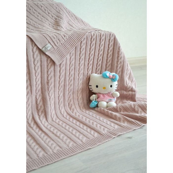 Плед Прованс Soft коси Пудра 220х240 см (13908) зображення 2