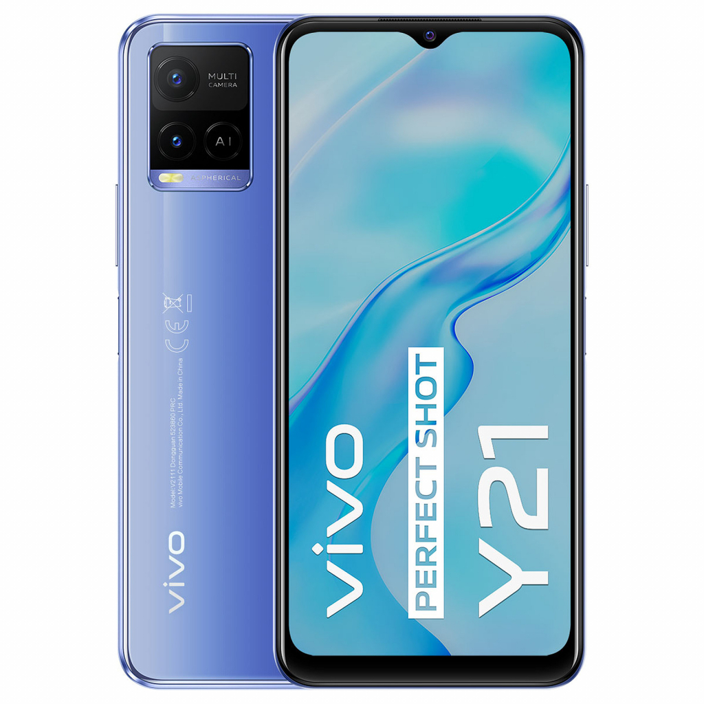 Мобильный телефон Vivo Y21 4/64GB Metallic Blue изображение 7