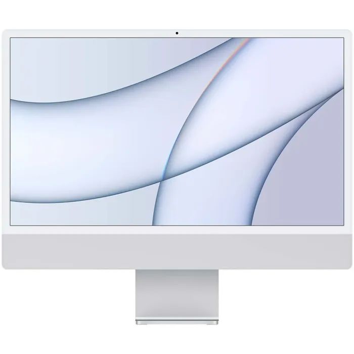 Компьютер Apple A2438 24" iMac Retina 4.5K / Apple M1 with 8-core GPU, 256SSD, Silver (MGPC3UA/A)
