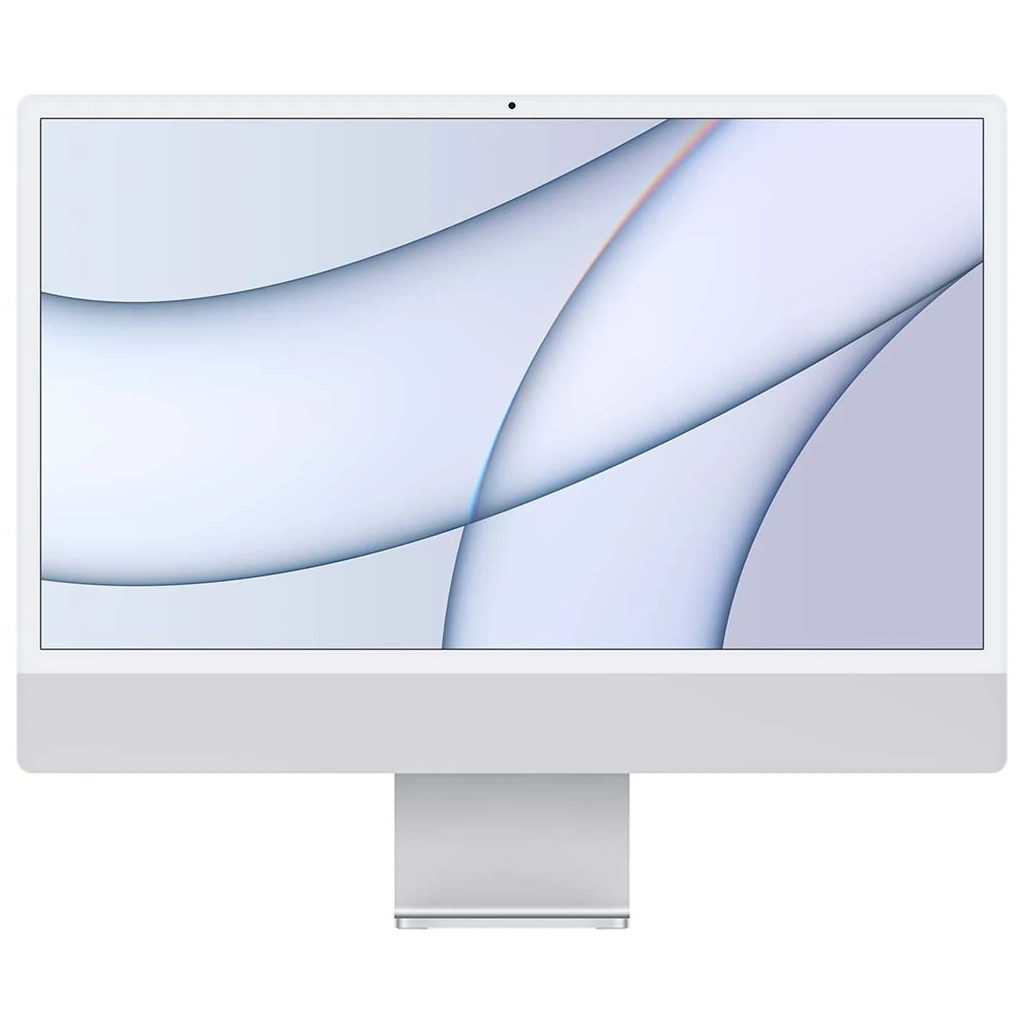 Комп'ютер Apple A2438 24" iMac Retina 4.5K / Apple M1 with 8-core GPU, 256SSD, Silver (MGPC3UA/A)
