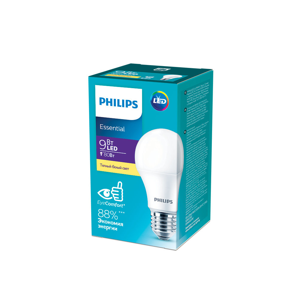 Лампочка Philips ESS LEDBulb 9W 900lm E27 830 1CT / 12 RCA (929002299287) изображение 2