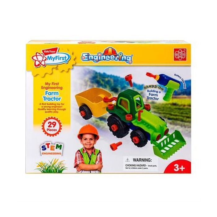 Конструктор EDU-Toys Трактор з інструментами (JS030) зображення 6