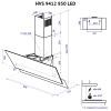 Витяжка кухонна Minola HVS 9412 BL 850 LED зображення 12