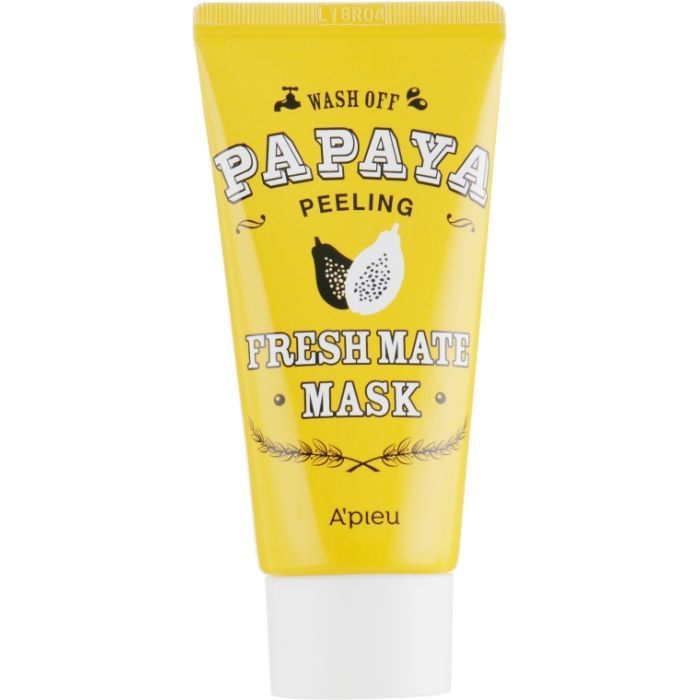 Маска для лица A'pieu Fresh Mate Mask очищающая осветляющая Папайя 50 мл (8806185733366)