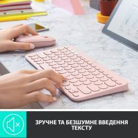 Клавиатура Logitech K380 Multi-Device Bluetooth Rose (920-010569) изображение 3