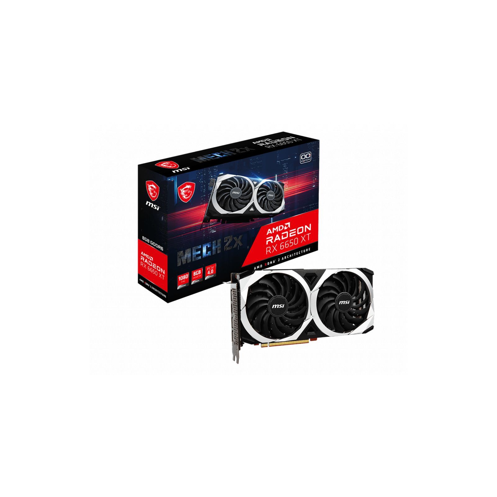 ᐈ Купить видеокарту MSI Radeon RX 6650 XT 8Gb MECH 2X OC (RX 6650