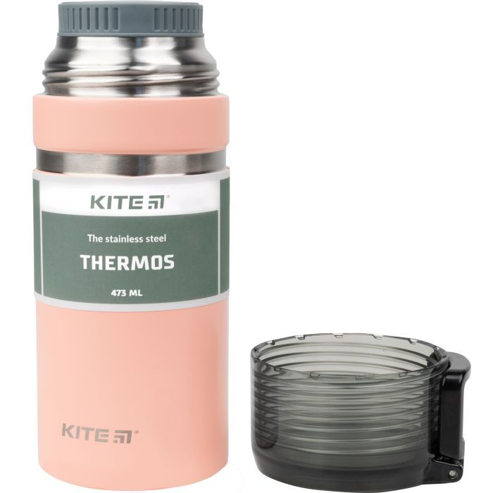 Поїльник-непроливайка Kite термос 473 мл., персиковий (K21-320-01) зображення 2