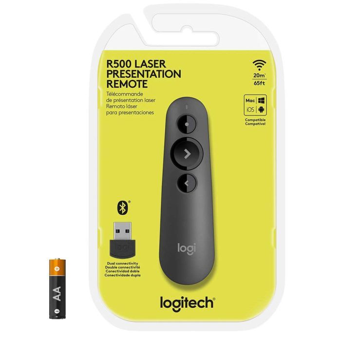 Презентер Logitech R500s Laser Pointer Presentation Remote Graphite (910-005843) зображення 5