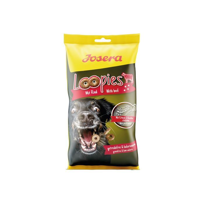Лакомство для собак Josera LOOPIES MIT RIND 150 г (4032254746973)