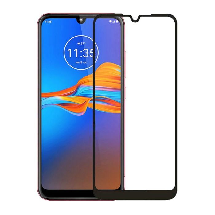 Скло захисне PowerPlant Full screen Motorola Moto E7 Plus, Black (GL609369)