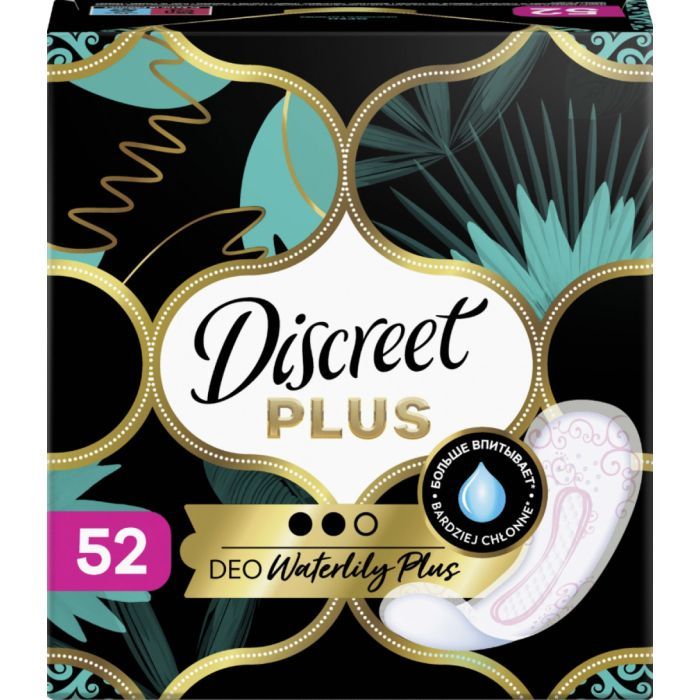 Щоденні прокладки Discreet ZonePlus Deo Waterlilly 52 шт. (8006540231746/8700216154789) зображення 2