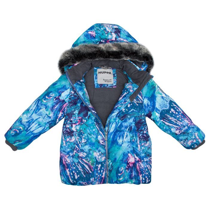 Куртка детская Huppa MELINDA 18220030 голубой с принтом 110 (4741468974569) изображение 3