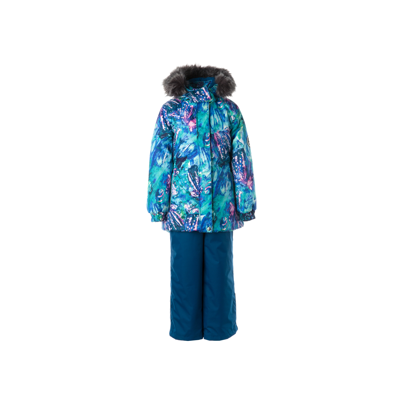 Комплект верхней одежды Huppa RENELY 1 41850130 голубой с принтом/бирюзово-зелёный 122 (4741468979991)