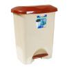 Контейнер для сміття Irak Plastik Stella з педаллю бежевий 45 л (4572)