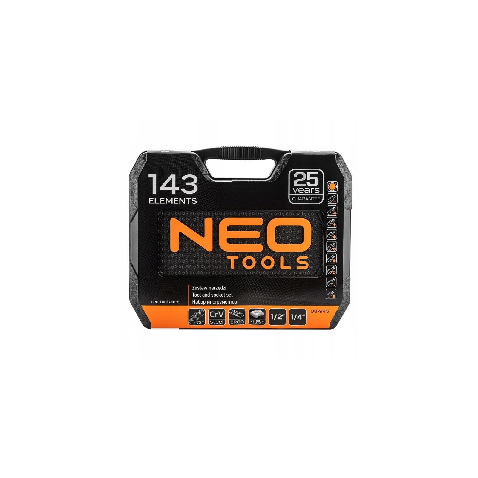 Набор инструментов Neo Tools 143 шт. (08-945) изображение 2