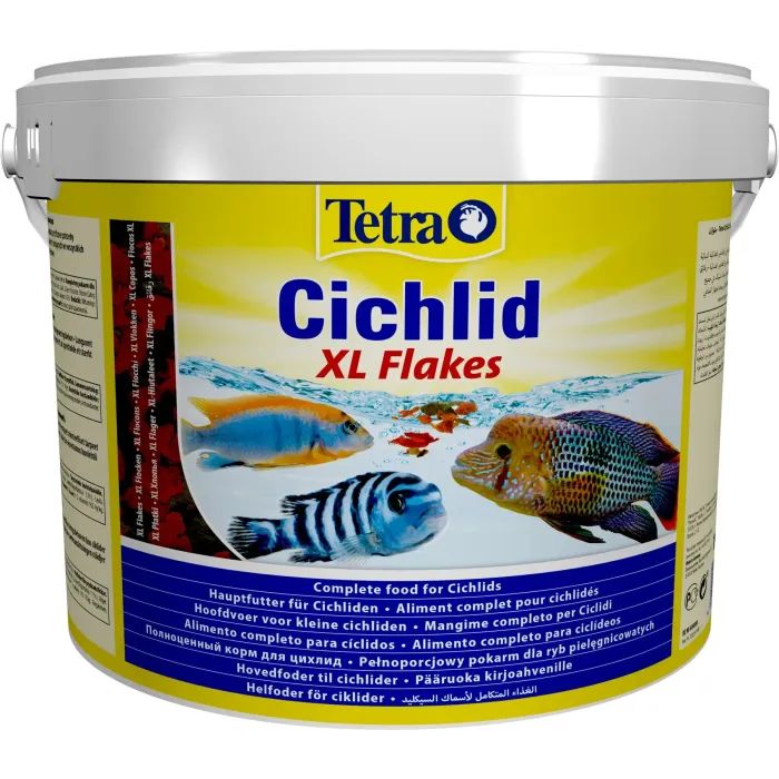 Корм для рыб Tetra Cichlid XL Flakes в хлопьях 10 л (4004218201415)