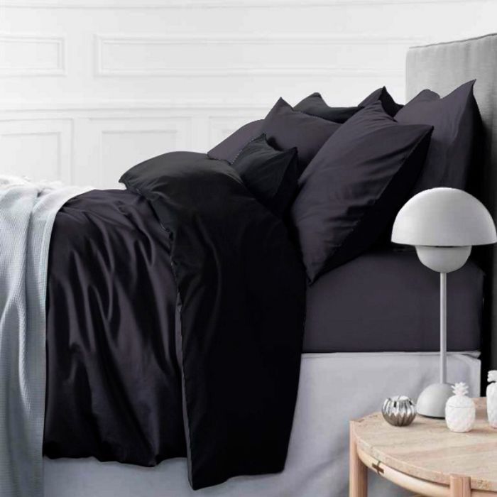 Постельное белье MirSon King Size Сатин Premium 0240+0055 Black Diamond 220х240 (2200001169654)