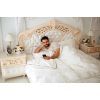Постельное белье MirSon Сатин Premium Corner Moko White 2х160х220 (2200001717664) изображение 5