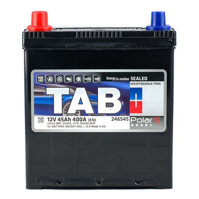 Акумулятор автомобільний TAB 45 Ah/12V Polar S Japan (246 945)