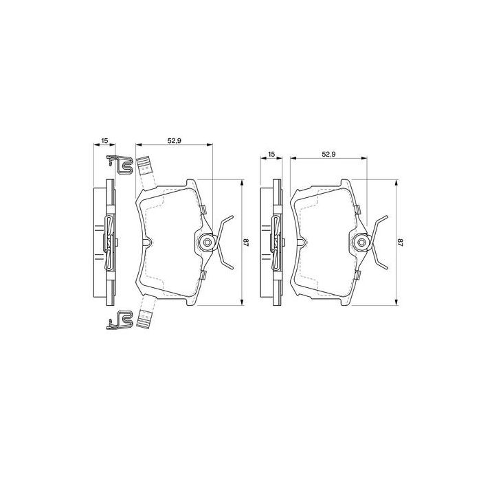 Гальмівні колодки Bosch 0 986 424 661 зображення 7