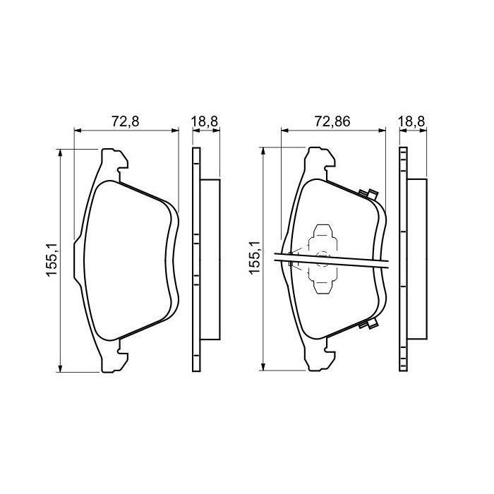 Гальмівні колодки Bosch 0 986 494 149 зображення 5