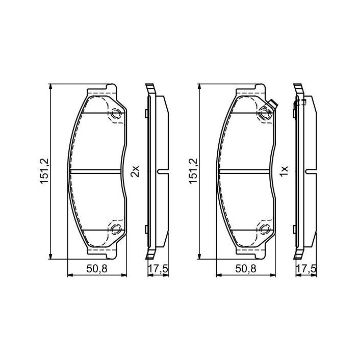 Гальмівні колодки Bosch 0986495402