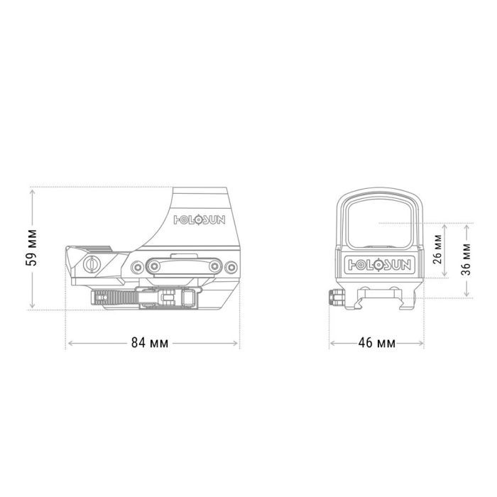 Коллиматорный прицел Holosun HE510C-GR (747005) изображение 6