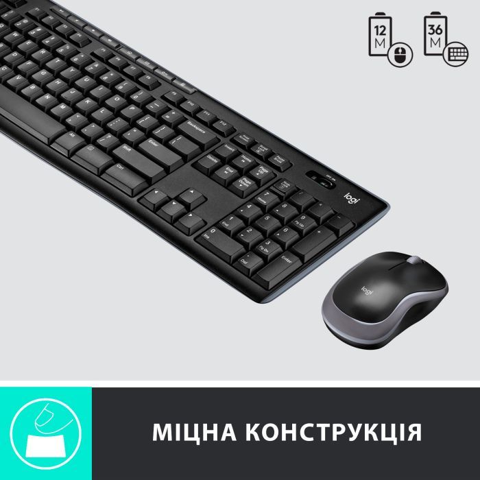 Комплект Logitech MK270 Wireless UA Black (920-004508) изображение 4