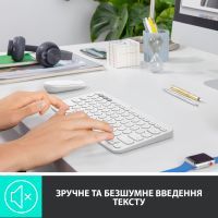 Клавиатура Logitech K380 Multi-Device Bluetooth UA Off-White (920-009868) изображение 3