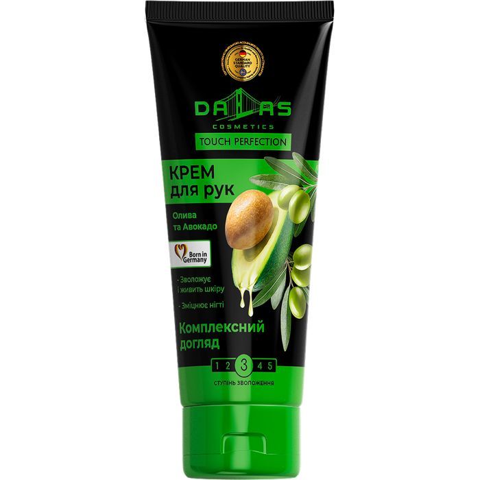 Крем для рук Dalas Cosmetics Олива и авокадо 75 мл (4260637729972)