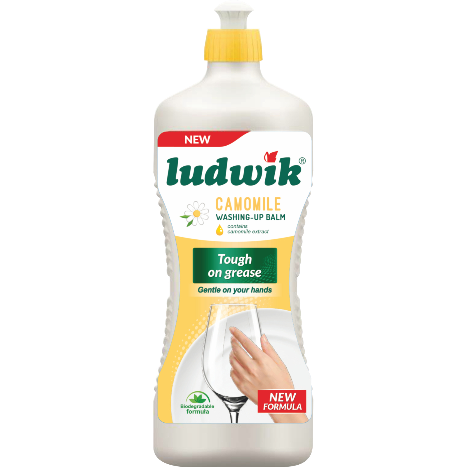 Средство для ручного мытья посуды Ludwik с экстрактом ромашки 900 г (5900498029031)
