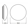 Світильник LEDVANCE SF Circular LED 350 18W/4000K IP44 (4058075617964) зображення 6