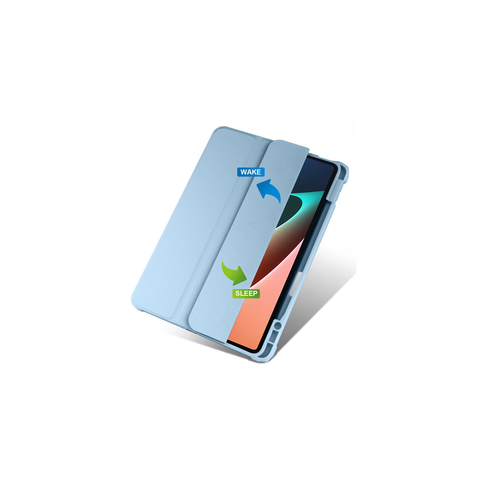 Чехол для планшета BeCover Soft Edge Pencil Mount Xiaomi Mi Pad 5 / 5 Pro Light Blue (708365) изображение 3