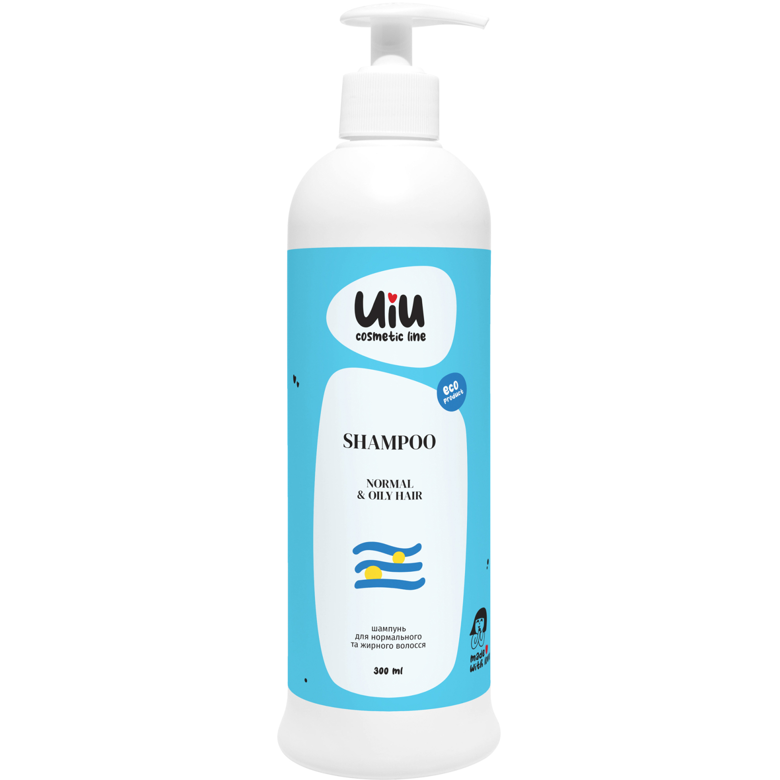 Шампунь UIU для нормальных и жирных волос 300 мл (4820152333049)