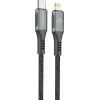 Дата кабель USB-C to Lightning 1.2m CBGPD30WTL1 30W grey Intaleo (1283126518089)