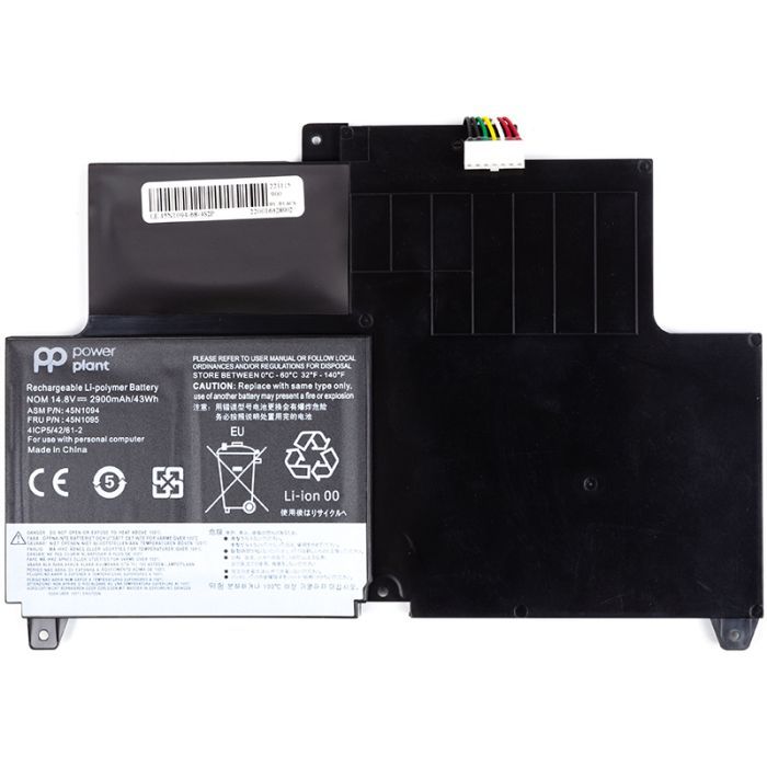 Аккумулятор для ноутбука LENOVO ThinkPad S230u (45N1094) 14.8V 2900mAh PowerPlant (NB481828)