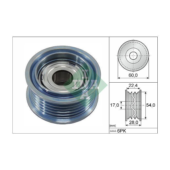 Ролик натяжителя ремня INA 532 0900 10