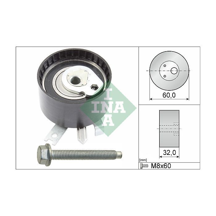 Ролик натягувача ременя INA 531 0547 10