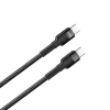 Дата кабель USB-C to USB-C 0.3m 3А black ColorWay (CW-CBPDCC054-BK) изображение 2