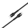 Дата кабель USB-C to USB-C 0.3m 3А black ColorWay (CW-CBPDCC054-BK) зображення 3