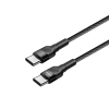 Дата кабель USB-C to USB-C 0.3m 3А black ColorWay (CW-CBPDCC054-BK) зображення 5